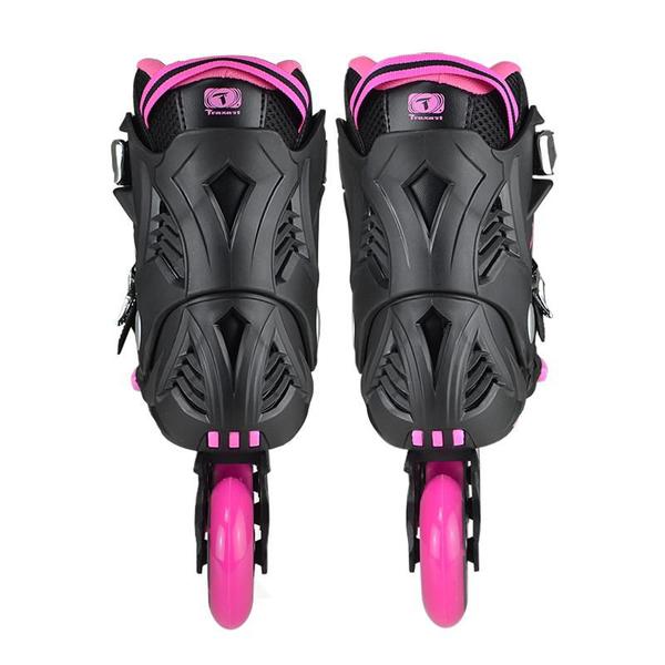 Imagem de Patins Traxart Freestyle Dynamix Preto/Rose - Rodas 80mm ABEC-7 - Pink