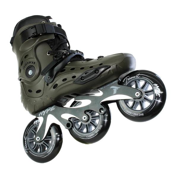 Imagem de Patins Traxart Hype Freestyle Verde - 110mm ABEC-9