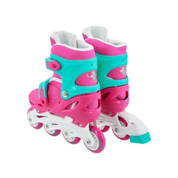 Imagem de Patins Unitoys In Line Infantil Feminino C/ Kit Proteção