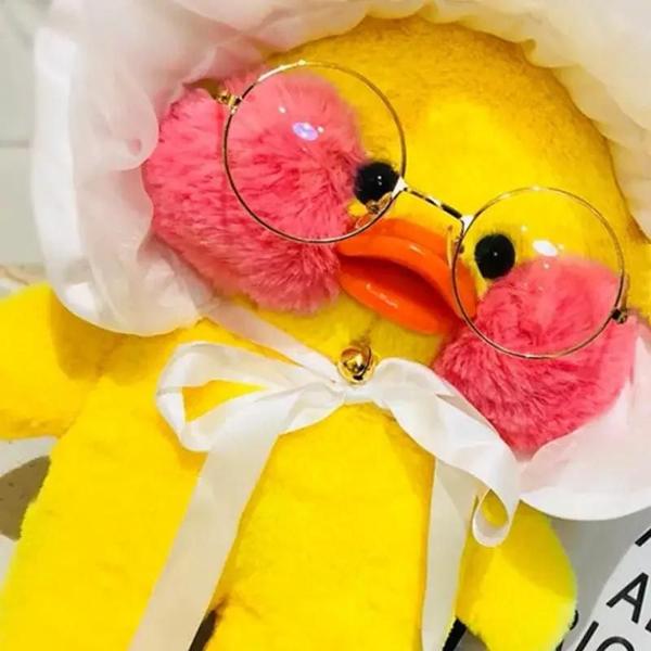 Imagem de Pato Amarelo de Pelúcia - Brinquedo Infantil para Meninas