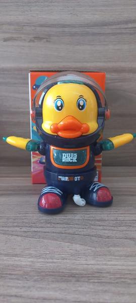 Imagem de Pato astronauta brinquedo dançante emite luzes e som - hm toys