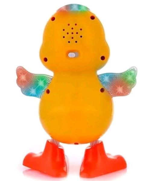 Imagem de Pato Dançante Brinquedo Musical Anda Dança Mexe Com Luz e Som Duck Dancing Patinho