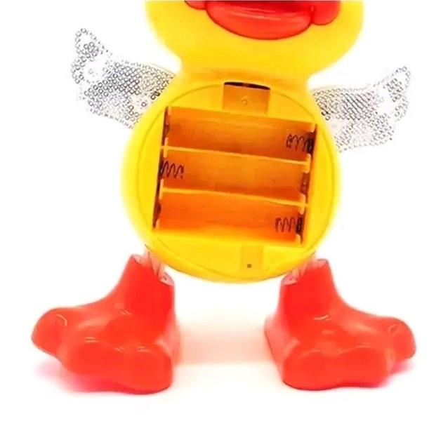 Imagem de Pato Dançante Brinquedo Musical Anda Dança Mexe Com Luz e Som Duck Dancing Patinho