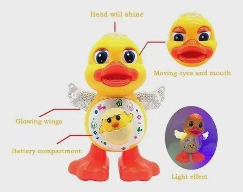 Pato de Brinquedo Anda Dança Canta Com Som e Luz Colorida - Toys Imagem de Pato de Brinquedo Anda Dança Canta Com Som e Luz Colorida