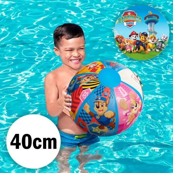 Imagem de Patrulha Canina Bola Grande Inflavel Paw Patrol Praia 40cm