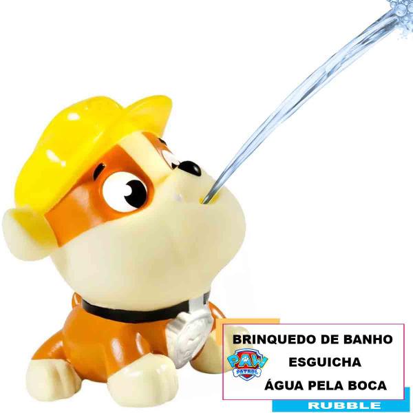 Imagem de Patrulha Canina Mini Boneco de Vinil Rubble Brinquedo de Banho - Sunny