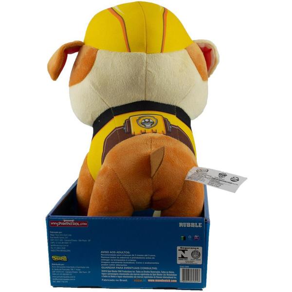 Patrulha Canina - Pelúcia Rubble 30cm - 1345 Sunny - Sunny Brinquedos Imagem de Patrulha Canina - Pelúcia Rubble 30cm - 1345 Sunny