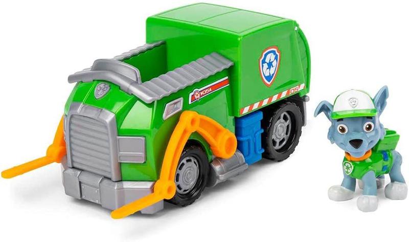 Patrulha Canina Veiculo e Figura Rocky Recycle Truck Sunny Imagem de Patrulha Canina Veiculo e Figura Rocky Recycle Truck Sunny