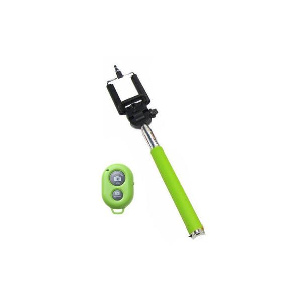 Imagem de Pau de Selfie com Controle Bluetooth LT2009 - Verde