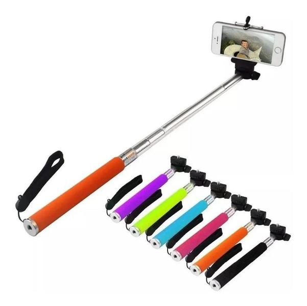 Imagem de Pau De Selfie Monopod + Controle Bluetooth + Suporte Celular