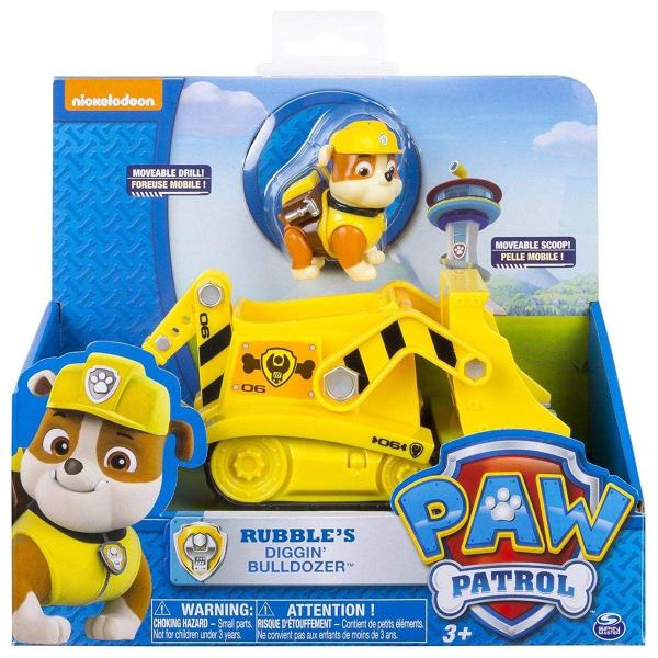 Imagem de Paw Patrol - Bulldozer Diggin' Rubble - Figura e Veículo