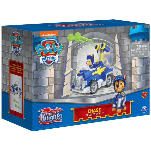 Imagem de Paw Patrol Rescue Knights Chase Transforming Car - A partir de 3 anos