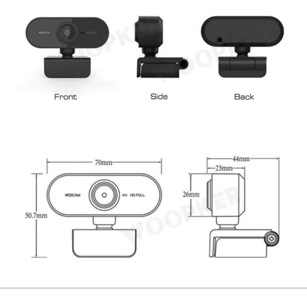 Imagem de Pc Câmera Webcam FULLHD Pixels Com Microfone