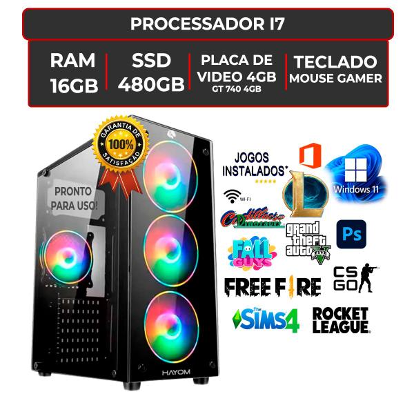 Imagem de Pc Completo Gamer Core I7 3.6ghz 16gb Ssd Fonte 500wts Nvidia 4GB