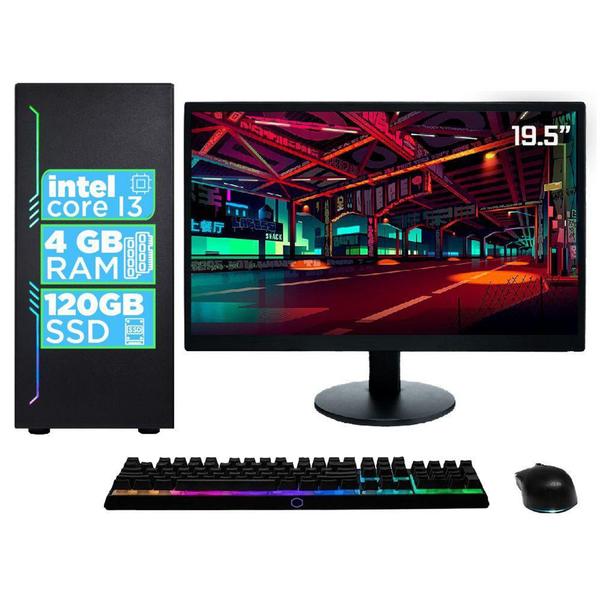 PC Completo Intel Core i3 4GB Monitor 19" SSD 120GB EasyPC Top