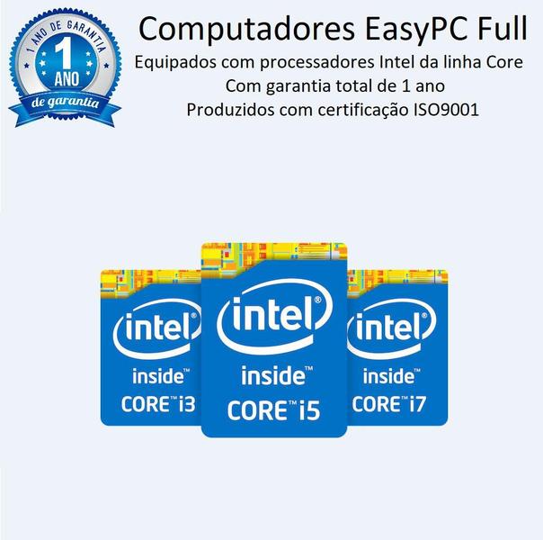 Imagem de PC Computador CPU Intel Core i3 4GB SSD 120GB EasyPC Full