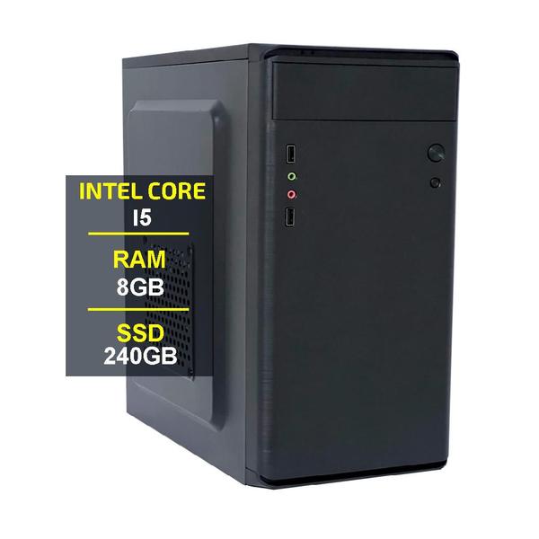 Imagem de Pc Computador Cpu Intel Core I5 2400 Ssd 240gb Memória 8gb