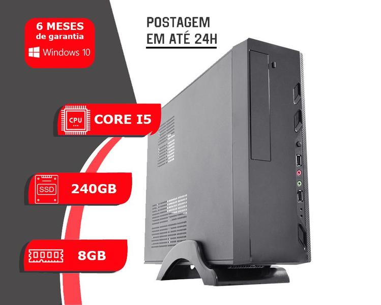 Pc Computador Cpu Intel Core I5 + Ssd 240gb, 8gb Memória Ram - OGUSHI