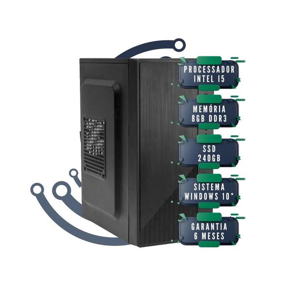 Pc Computador Cpu Intel Core I5 + Ssd 240gb, 8gb Memória Ram - OUZZE Imagem de Pc Computador Cpu Intel Core I5 + Ssd 240gb, 8gb Memória Ram
