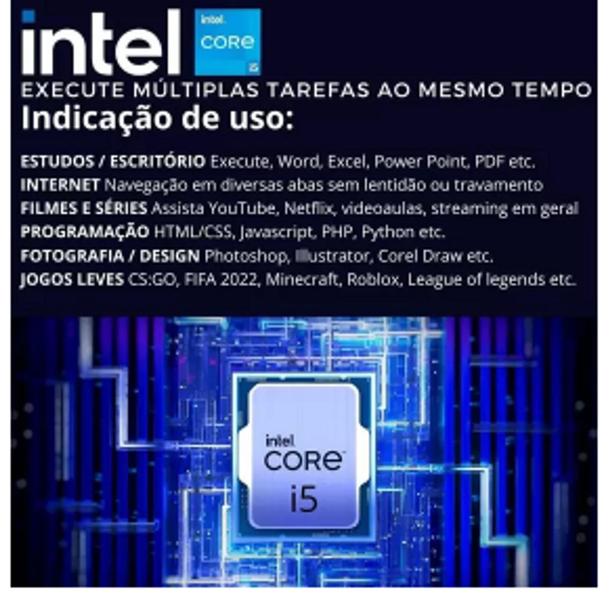 Imagem de Pc Computador Cpu Intel Core I5 + Ssd 240gb, 8gb Memória Ram - WINDOWS 10