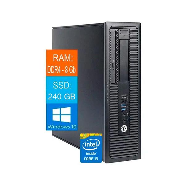 Imagem de Pc Cpu Desktop Hp Elitedesk 800 G2 Sff I3 6ª Ger - 8Gb Ddr4 - 240Gb