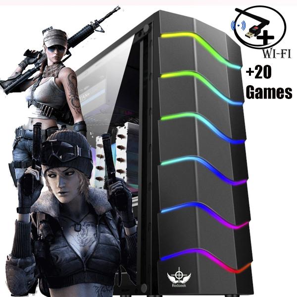 Pc Cpu Gamer Barato Desktop i5 turbo boost 3.20Ghz 8gb ram ssd 240gb placa de vídeo 4gb - Redseek Imagem de Pc Cpu Gamer Barato Desktop i5 turbo boost 3.20Ghz 8gb ram ssd 240gb placa de vídeo 4gb