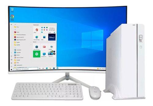 Imagem de Pc Design Branco I7 16gb Ram Ssd 240gb Tela 23 Gt1030 4gb