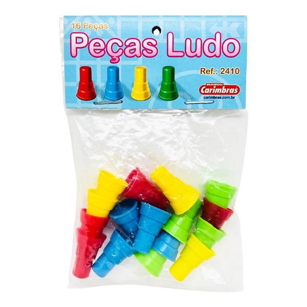 Imagem de pç Do Jogo De Ludo Para Tabuleiro Kit 16 pç Em Plástico