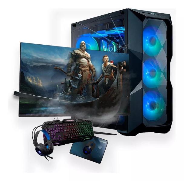 Imagem de Pc Gamer 8gb + Kit Monitor Teclado Mouse Headset