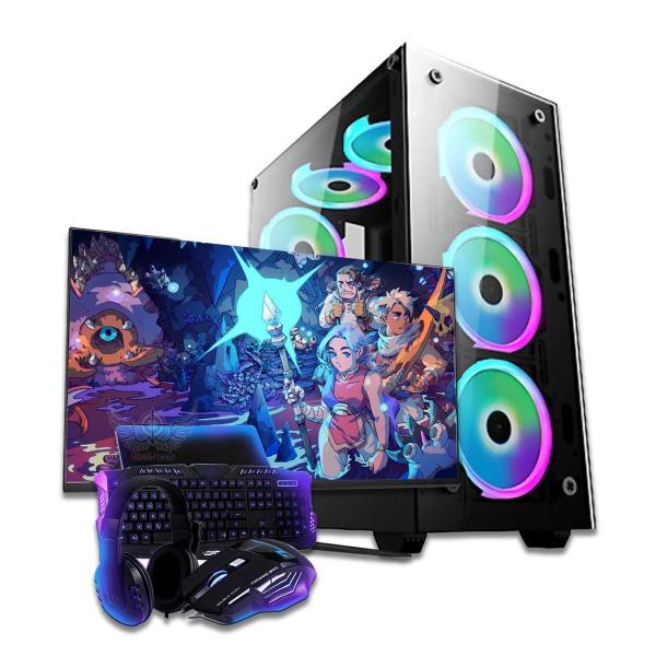 Imagem de Pc Gamer Completo A8 /8Gb Ram Ssd 240Gb Kit Gamer+Monitor 21