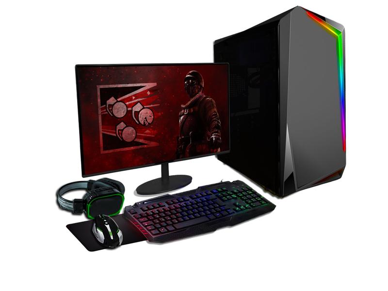 Imagem de PC Gamer Completo Fácil Intel Core i3 10100F (10ª Geração) 16GB DDR4 RTX 2060 Super 8GB SSD 480GB - Monitor 19" Kit Game