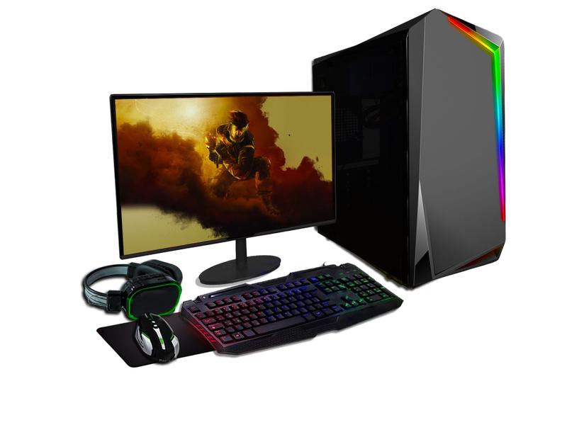 Imagem de PC Gamer Completo Fácil Intel Core i5 10400F (10ª Geração) 16GB DDR4 RTX 2060 Super 8GB SSD 960GB - Monitor 19" Kit Game