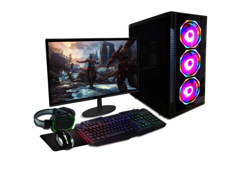 Imagem de PC Gamer Completo Fácil Intel Core i5 12400F (12ª Geração) 16GB DDR4 RTX 2060 6GB SSD 240GB - Monitor 19" Kit Gamer