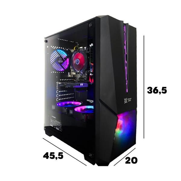 Imagem de Pc Gamer Completo I5 3470 16Gb Gt 1030 Ssd 480Gb Monitor 19'