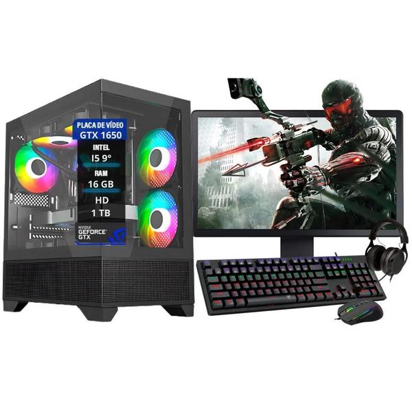 Pc Gamer Completo I5 9º Gtx 1650 Mem.16Gb Hd 1Tb Ssd 480Gb - Fonecar Informatica Imagem de Pc Gamer Completo I5 9º Gtx 1650 Mem.16Gb Hd 1Tb Ssd 480Gb