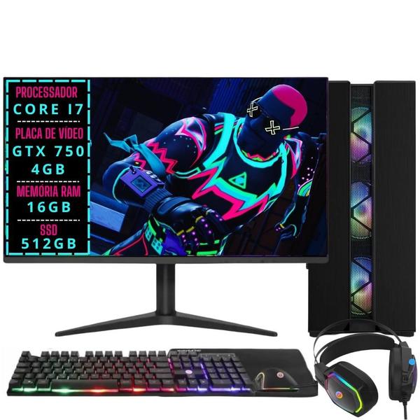PC Gamer completo, Intel Core i7, 16GB RAM, 512GB SSD PC Gamer completo, Intel Core i7, 16GB RAM, 512GB SSD