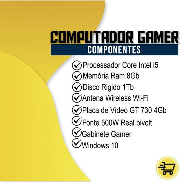 Pc Gamer Completo Maximus I5 GT 730 4GB 8GB Hd 1Tb - AMORIM SHOP Imagem de Pc Gamer Completo Maximus I5 GT 730 4GB 8GB Hd 1Tb