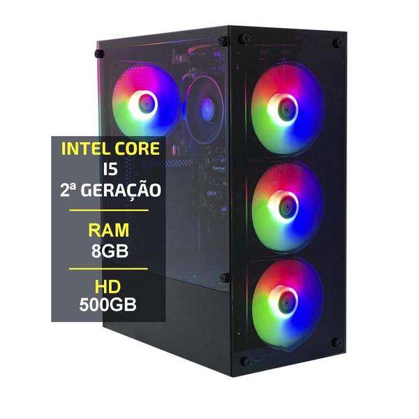 Imagem de Pc Gamer Computador Cpu Intel I5 Memoria Ram 8gb Hd 500gb