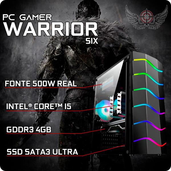 Imagem de Pc Gamer Desktop Barato Cpu i5 turbo boost 3.20 Ghz 16gb ram ssd 240gb placa de vídeo 4gb