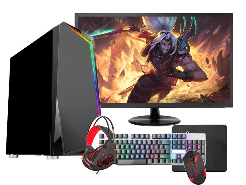 Imagem de PC Gamer Fácil Intel core i5 (4ª geração) 16GB GT 420 4GB SSD 240GB Monitor 19" - Kit Gamer Teclado Mouse Headset