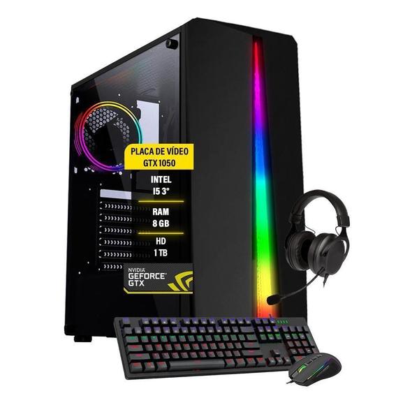 Imagem de Pc Gamer Intel Core I5 3 Gtx 1050 Ram 8Gb Hd 1Tb Ssd 120Gb