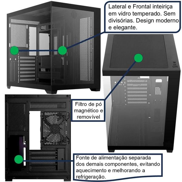 Imagem de PC Gamer Intel Core i5 4.4Ghz RTX 4070 12GB RAM DDR4 32GB SSD 960GB - ADVANCEDTECH