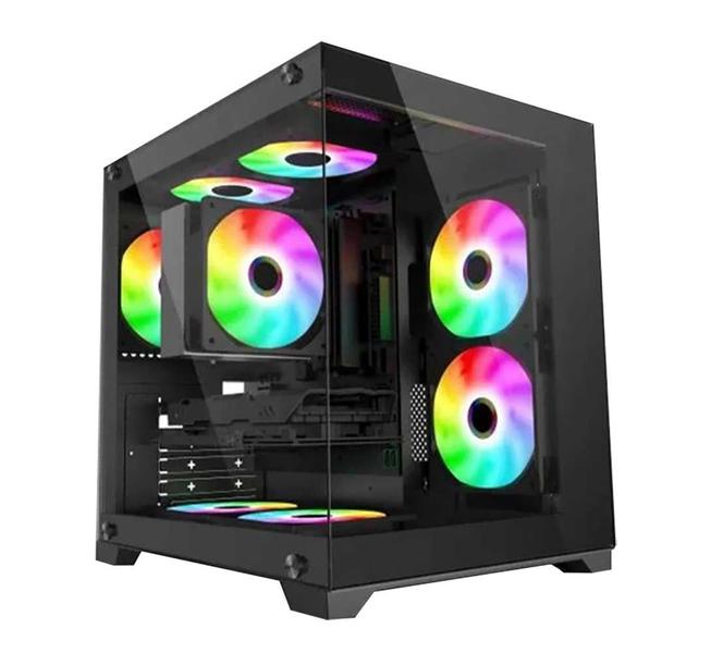 Imagem de PC Gamer Maromba AMD RYzen  5 4600G, RX 580 8GB, 16GB RAM, SSD 512GB, Blackbox 4 Fans ARGB