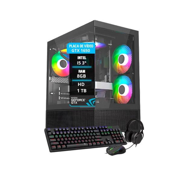 Imagem de Pc Gamer Maximus I5 GTX 1650 Mem. 8Gb Hd 1Tb SSD 120gb