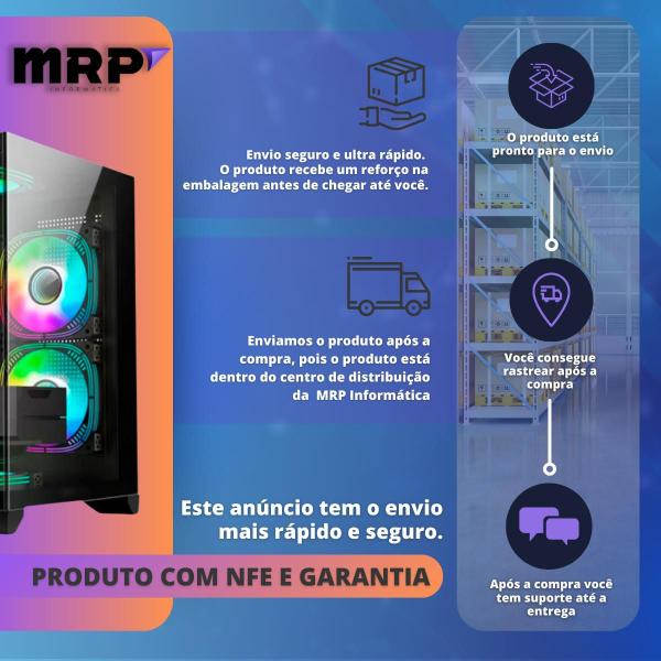 Imagem de PC Gamer MRP Informática Processador AMD Ryzen 7 5700x Memória 16gb SSD 480gb RTX 4060 8gb Fonte 500W Windows 11