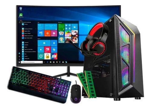 Imagem de Pc Gamer Ryzen 7 5700g 16gb Ram Ssd 480g Tela 23p Rx 580 8gb