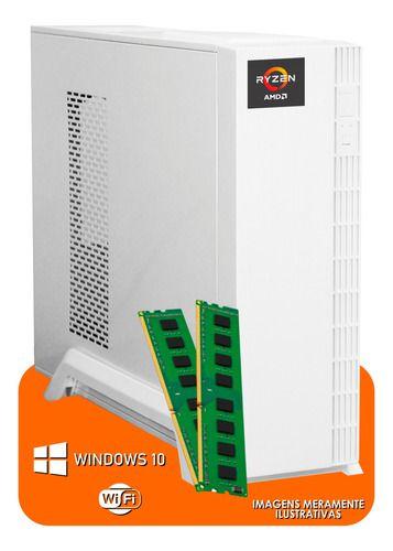 Imagem de Pc Gamer Slim Cpu Ryzen 7 5700G 32gb Ram Ssd 960gb Vega 8 Wifi Nf