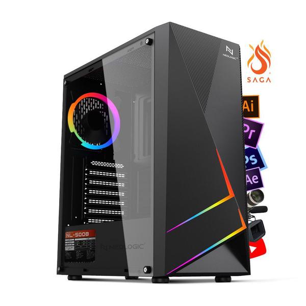 Imagem de Pc neologic by saga 2d nli83349 intel i5 10400f 16gb (gtx 1650 4gb) ssd 480gb 500w 80 plus