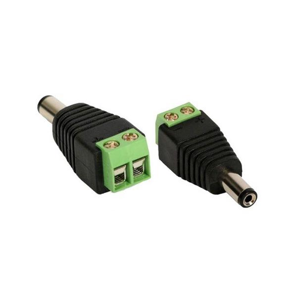 Imagem de Pct 50 Conector P4 Macho P/ Cabo Cftv Câmera Plug Borne