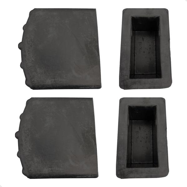 Pé De Borracha Sapata Escada 40x20mm 4 Peças - Completa Imagem de Pé De Borracha Sapata Escada 40x20mm 4 Peças